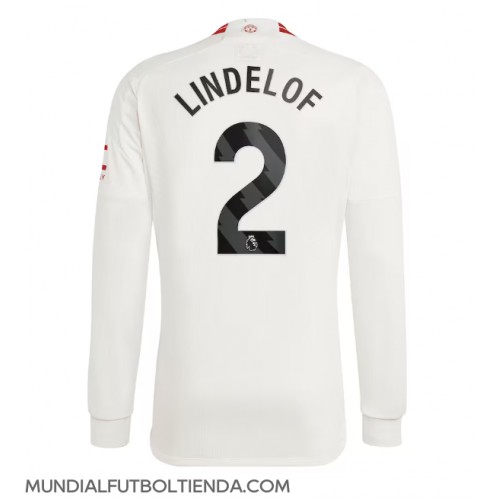 Camiseta Manchester United Victor Lindelof #2 Tercera Equipación Replica 2023-24 mangas largas
